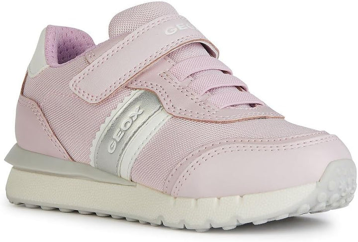 Geox Mädchen J Fastics Girl B Sneaker, Pink White