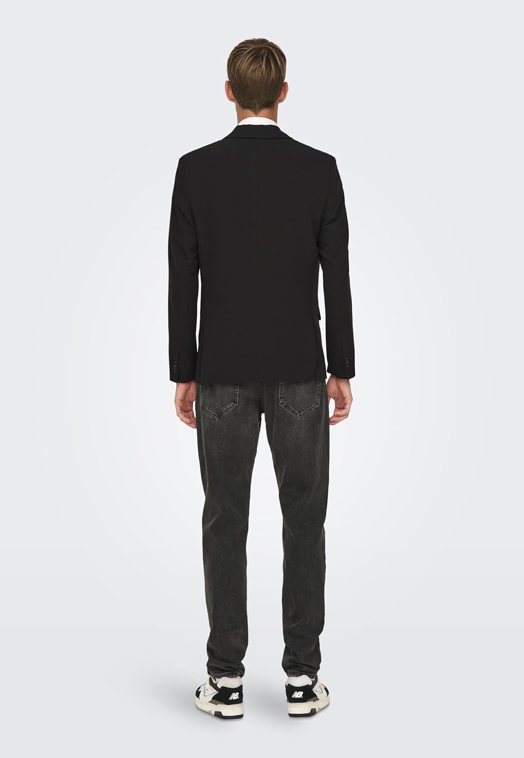 ONLY & SONS Male Blazer Slim Fit Reverskragen Blazer 54 Schwarz, 54 Schwarz