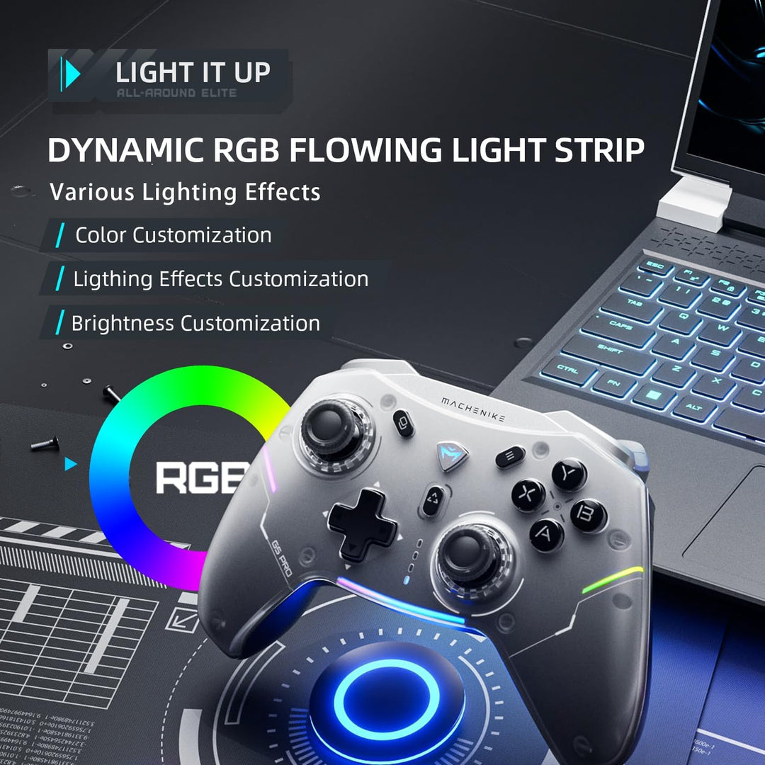 Machenike G5 Pro Gaming Bluetooth Controller für PC/Switch/IOS/Android, Wireless Hall Effect Control
