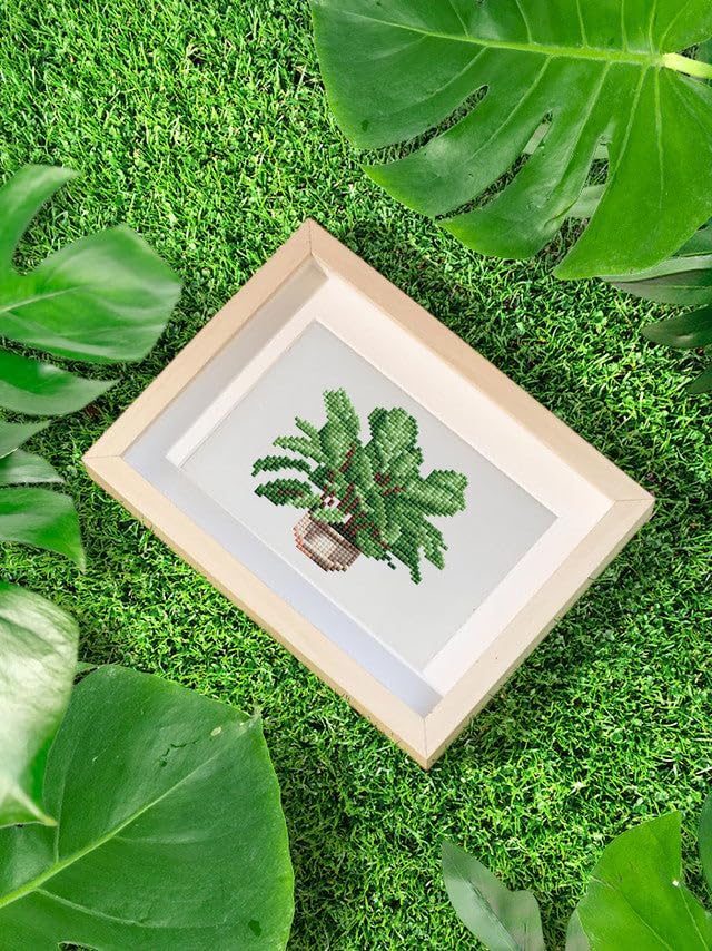 Figured'Art Mini Serie Diamond Painting Erwachsene - Pflanzen 2 - Premium-Box mit 12 Stück 15x18 cm