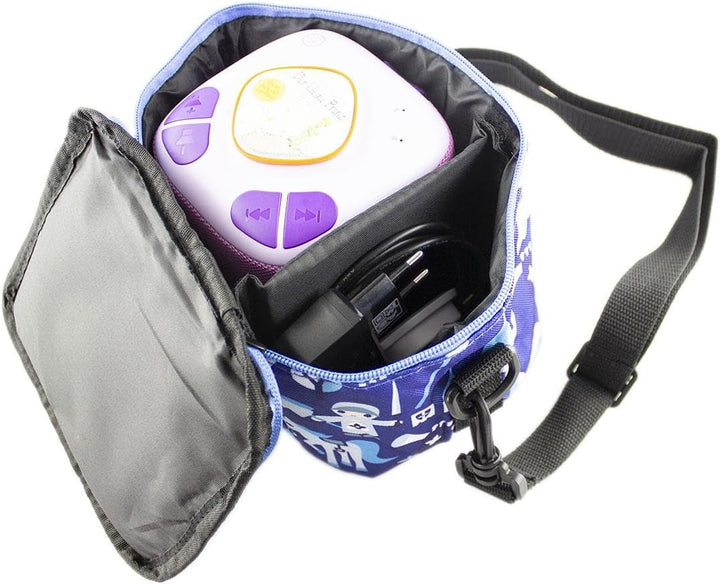 caseroxx Transporttasche für Musikbox, Lidl / TOYLINO SpeakerBuddy / Galakto Player zum Umhängen tra