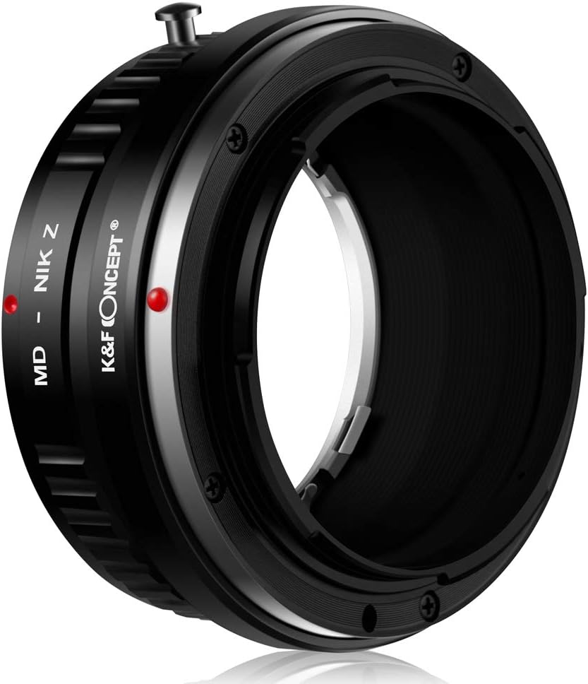 K&F Concept MD-NIK Z Bajonettadapter Objektiv Ring für Minolta MD MC Objektiv auf Nikon Z 7 und Niko