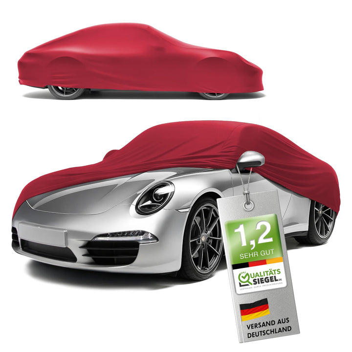 WALSER Premium Abdeckung Auto Indoor Stretch Plus Qualitätssieger Sehr Gut* Autoabdeckung Winter Aut