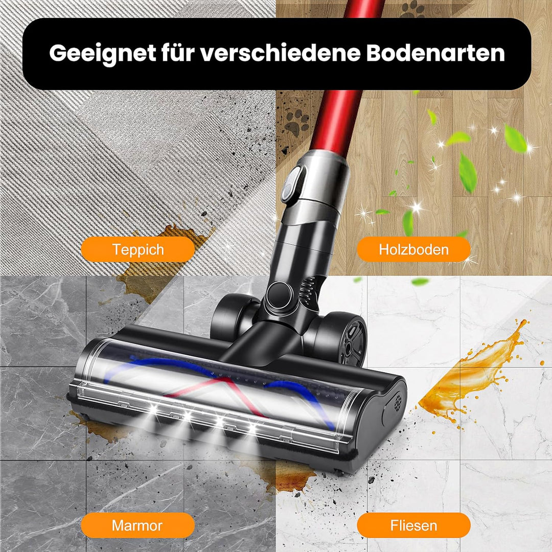 Ersatzkopf für Dyson V6 DC58 DC59 DC61 DC62 DC72 DC74 Akku-Staubsauger, V-förmige Turbo-Borsten-Roll