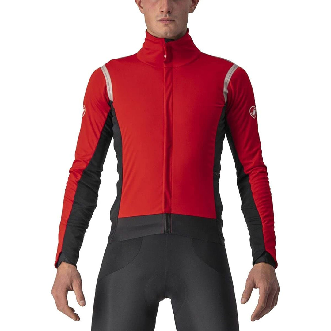 CASTELLI Herren Alpha Ros 2 Jacket Jacket L RED/SILVER REFLEX-DARK GRAY, L RED/SILVER REFLEX-DARK GR