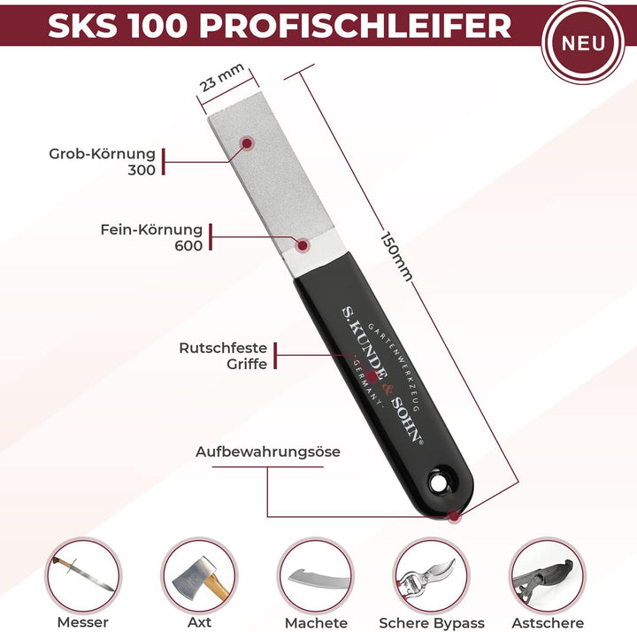 S. Kunde & Sohn Germany - SKS-100 Profischleifer mit Diamantbeschichtung - vielseitiges Schleifen, i