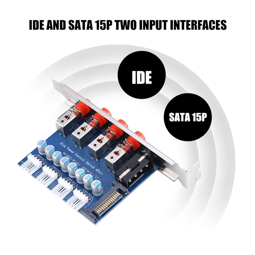 Hopcd HDD Drive Power Switch-Modul, HDD Power Control-Schalter/Festplattenauswahl SATA Drive Switche