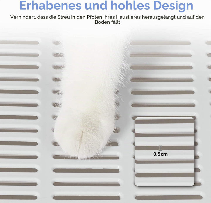BingoPaw katzenklo mit Deckel XXL katzentoilette Faltbarer Geschlossener Mülleimer mit Abdeckung, Sc