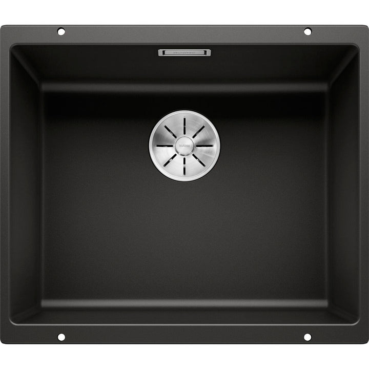 BLANCO SUBLINE 500-U | SILGRANIT schwarz | Einbauart: Unterbau | ohne Ablauffernbedienung | 60er Unt