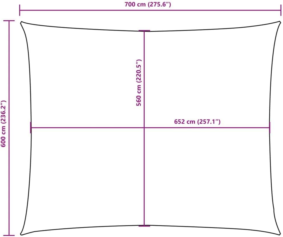 vidaXL Sonnensegel Wasserfest Sonnenschutz Windschutz Sonnendach UV Schutz Garten Terrasse Balkon Ox