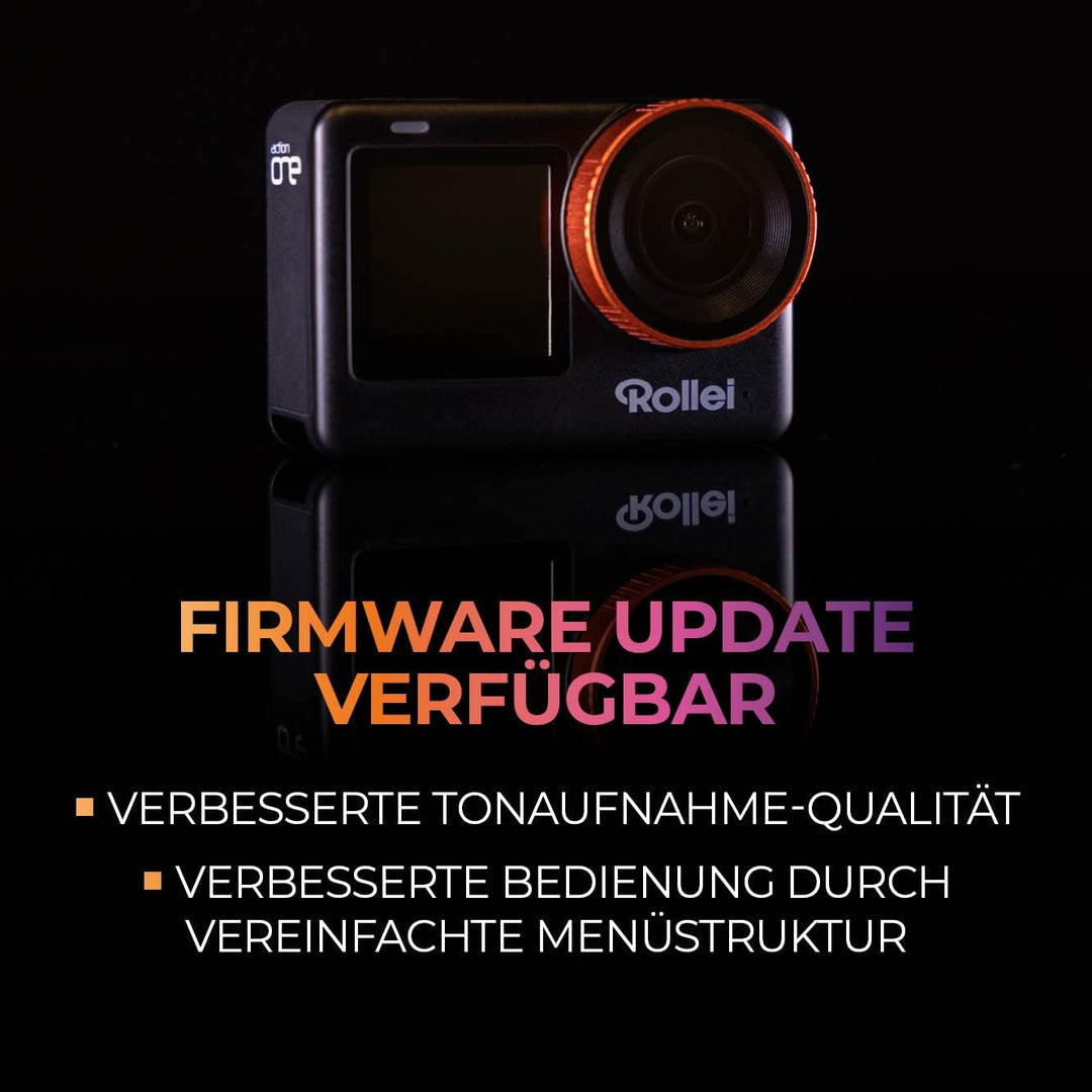 Rollei Actioncam one - Die Neue 4K Action-Cam mit 60FPS, 5 Meter Wasserdicht, ohne Gehäuse, 30 Meter