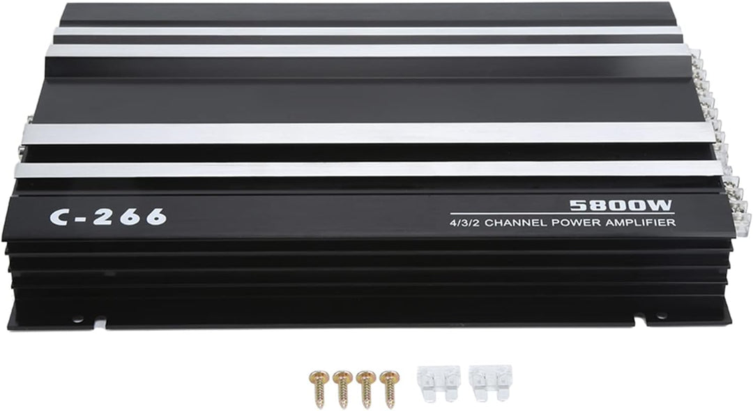 KIMISS Auto-Stereo-Verstärker, 5800 W, 12 V, Hochleistungs-Auto-Verstärker, Tragbarer Hi-Fi-Audio-St