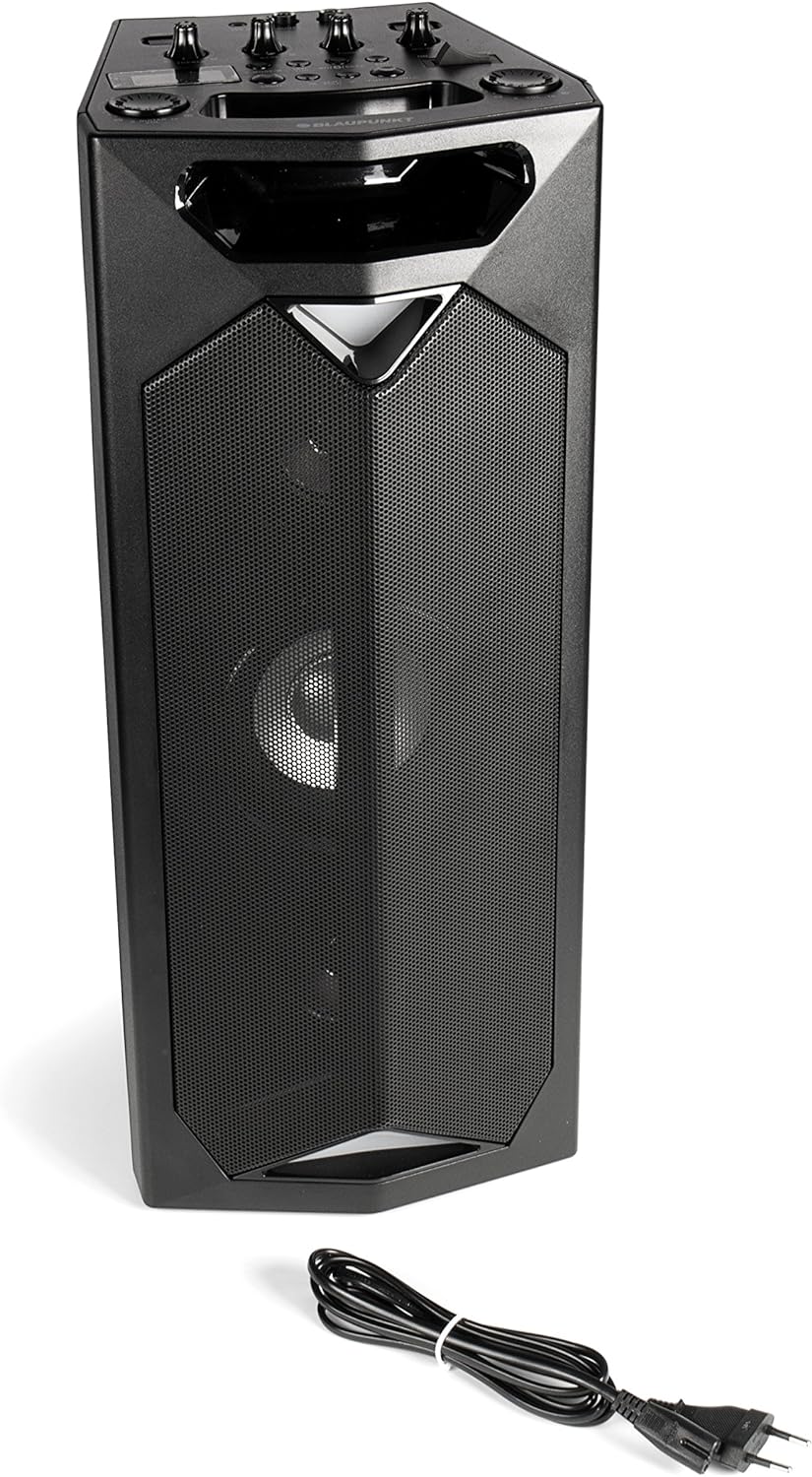 BLAUPUNKT PS 500 Party-Lautsprecher, Musikanlage mit integriertem Akku, 40W RMS, Bluetooth, USB, Aux