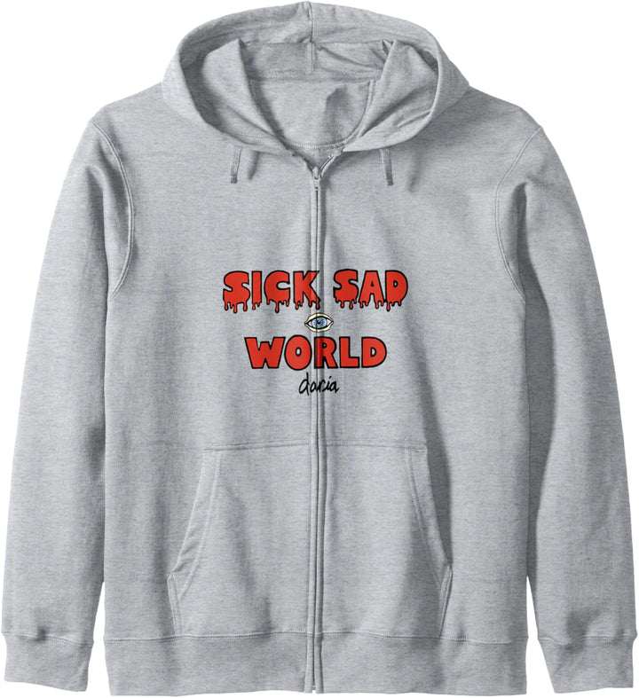 MTV Daria Sick Sad World Text Kapuzenjacke