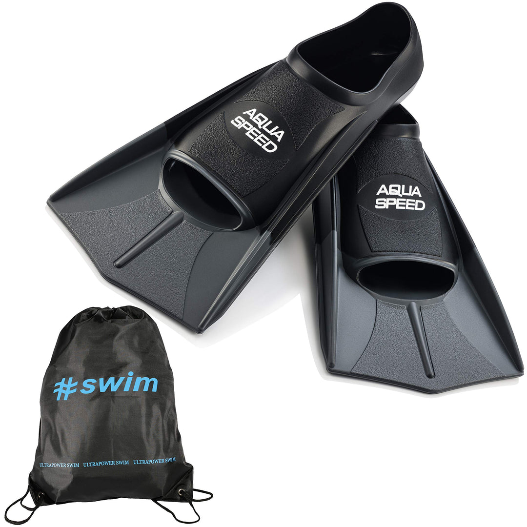 Aqua Speed Kurze Schwimmflossen für Erwachsene und Kinder I HIGH TECH | weiche Trainingsflossen I le