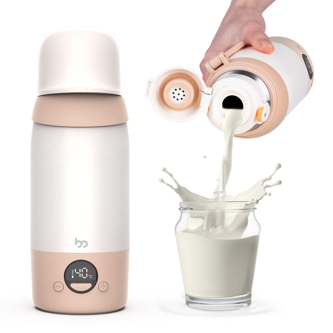 Tragbarer Flaschenwärmer Baby Unterwegs mit 500ml Grosse Kapazität, Schnelle Erwärmung, USB-C & 36 W
