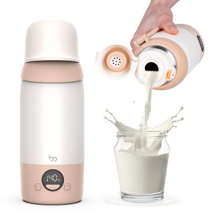 Tragbarer Flaschenwärmer Baby Unterwegs mit 500ml Grosse Kapazität, Schnelle Erwärmung, USB-C & 36 W