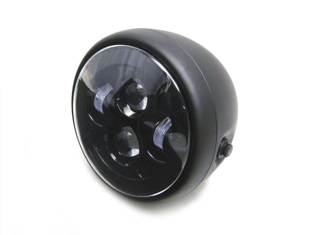 Motorrad LED Scheinwerfer 7.5 Zoll für Angepasstes Projekt Retro Cafe Racer Motorrad