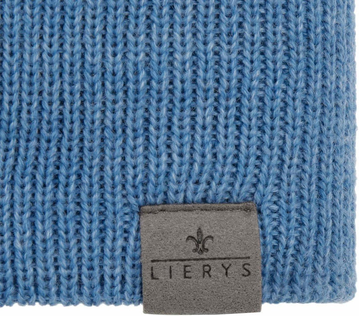 LIERYS Mono Stirnband Damen/Herren 8 cm breit - Made in Germany - dreilagiges Strickband gefüttert m