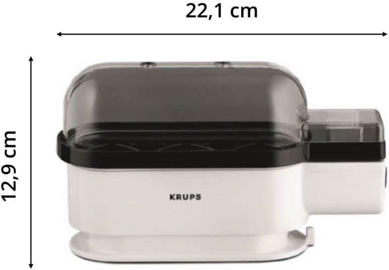 Krups F23470 Eierkocher Ovomat Trio | Mit Wasserstandanzeige | Für bis zu 3 Eier | kompakte Grösse|