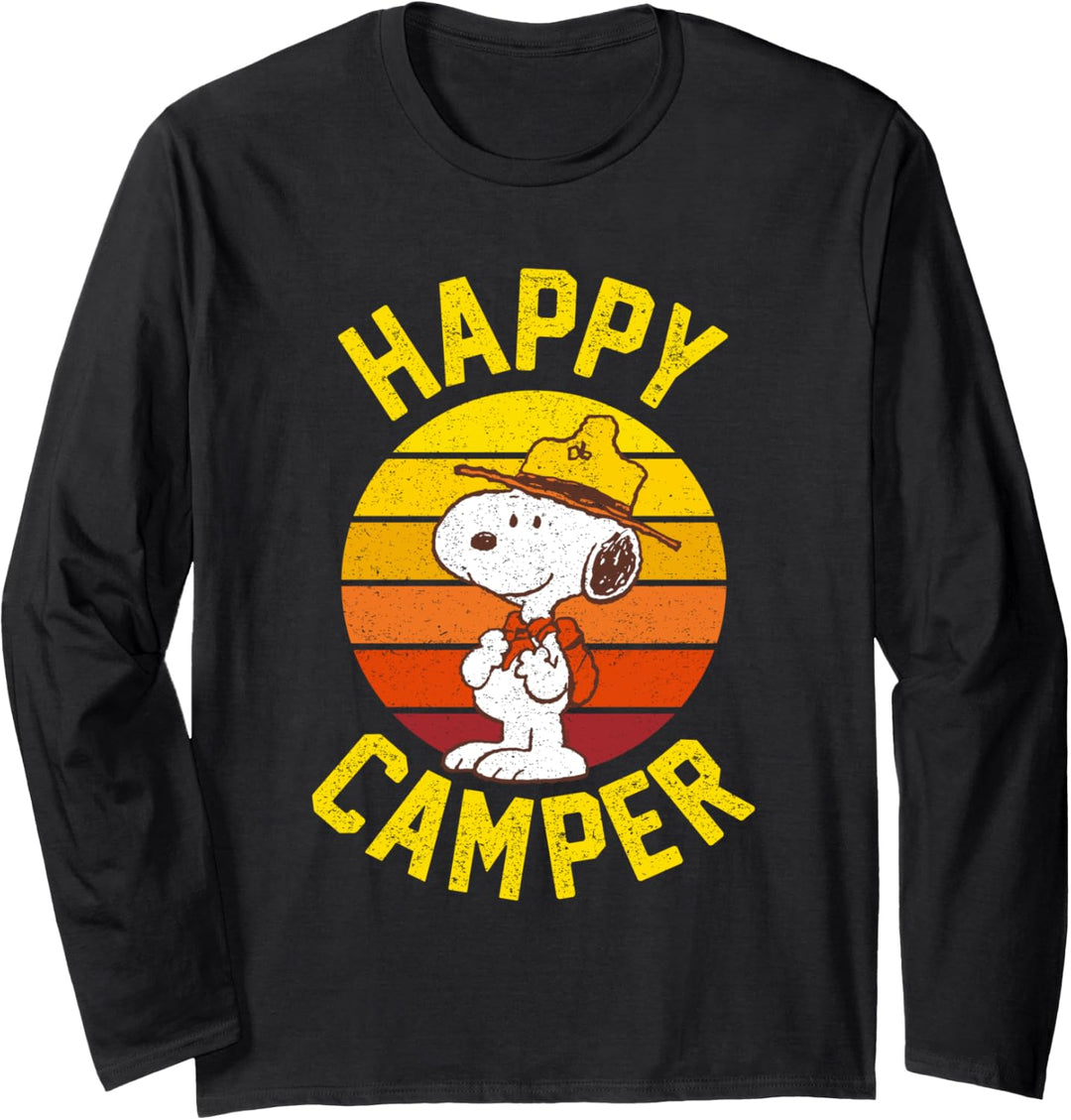 Peanuts Happy Camper Snoopy Langarmshirt