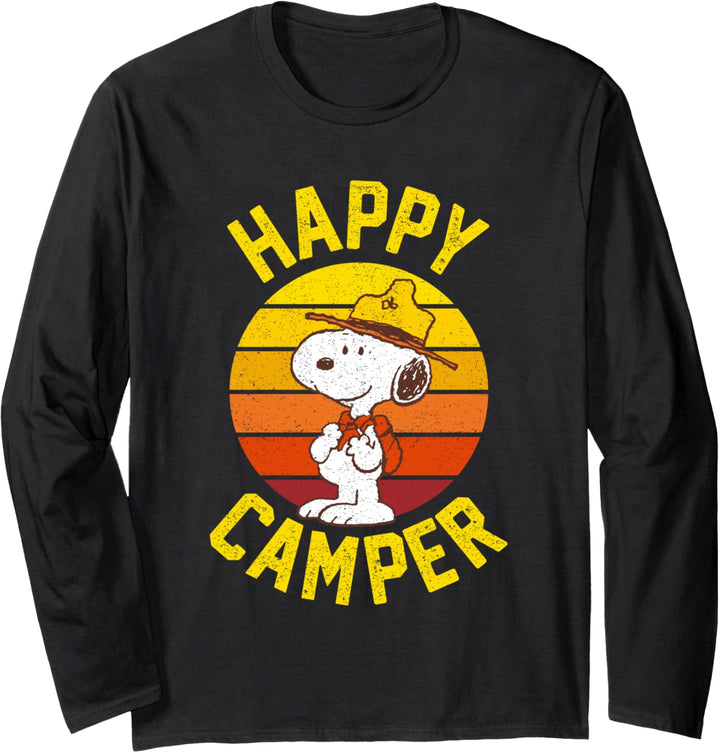 Peanuts Happy Camper Snoopy Langarmshirt