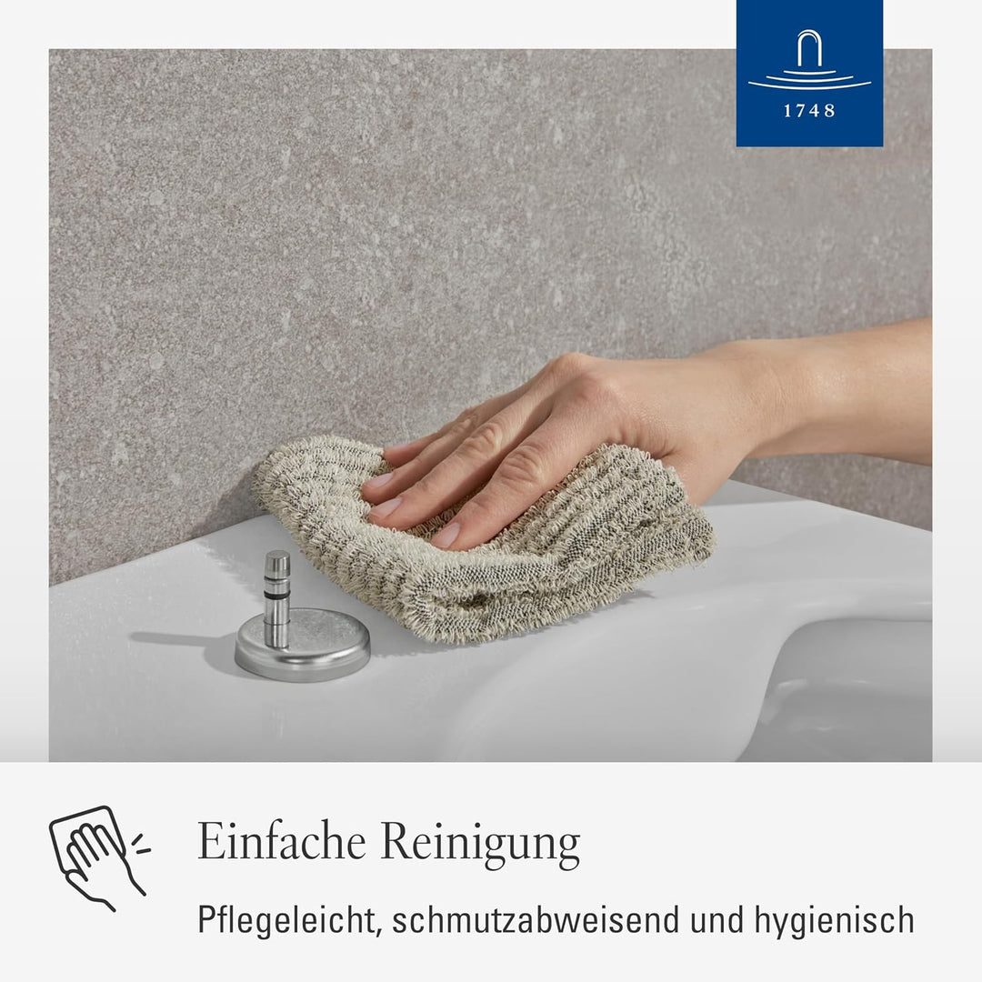 Villeroy & Boch WC-Sitz Subway 2.0 (Toilettensitz weiss, mit Scharnieren aus Edelstahl, Quick Releas