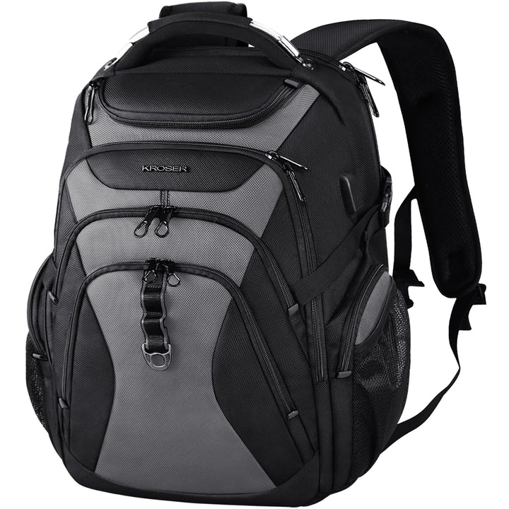 KROSER Laptop Rucksack Herren 18.4 Zoll Reise XXL BusinessRucksack Schwerlast Wasserdicht mit Hartge