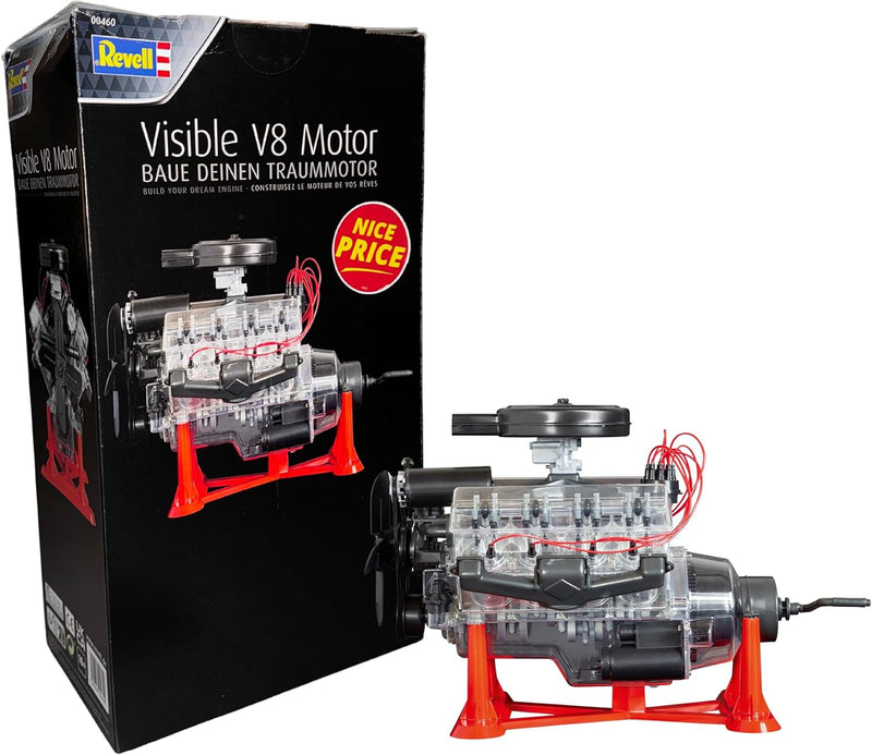 Revell 00460 Visible V-8 Engine Model Malerei Level 5-Komplexer Bausatz für erfahrene Modellbauer. S