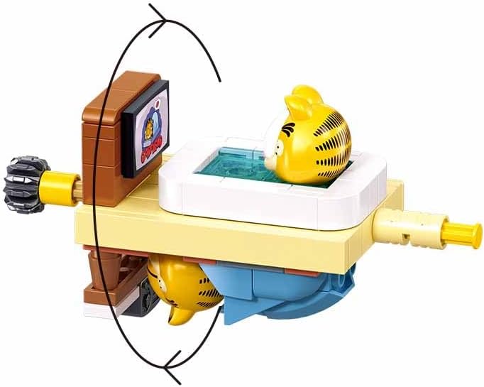 Sluban Garfield M38-P8052B Retro-Fernseher, Bauspiel, 193 Teile, für Kinder von 6 bis 12 Jahren
