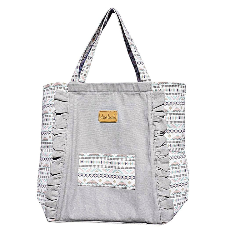 Eco Yogatasche für Matte gross 70 cm aus Baumwolle/Leinen praktisch mit grossen Taschen und Tragegur
