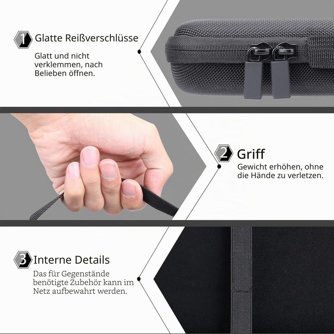 co2CREA Hart Schutz Hülle Etui Tasche für Logitech MX Mechanical Mini Kabellose Tastatur und Anywher