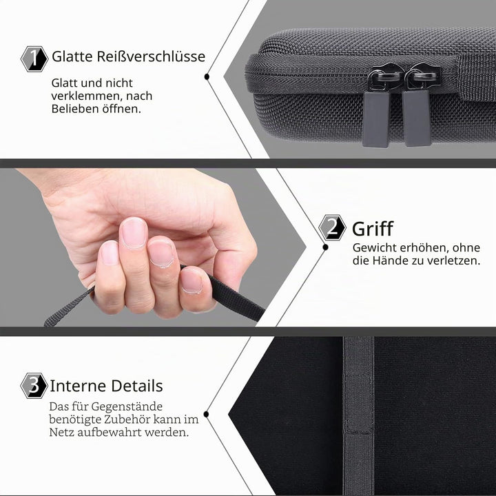 co2CREA Hart Schutz Hülle Etui Tasche für Logitech MX Mechanical Mini Kabellose Tastatur und Anywher