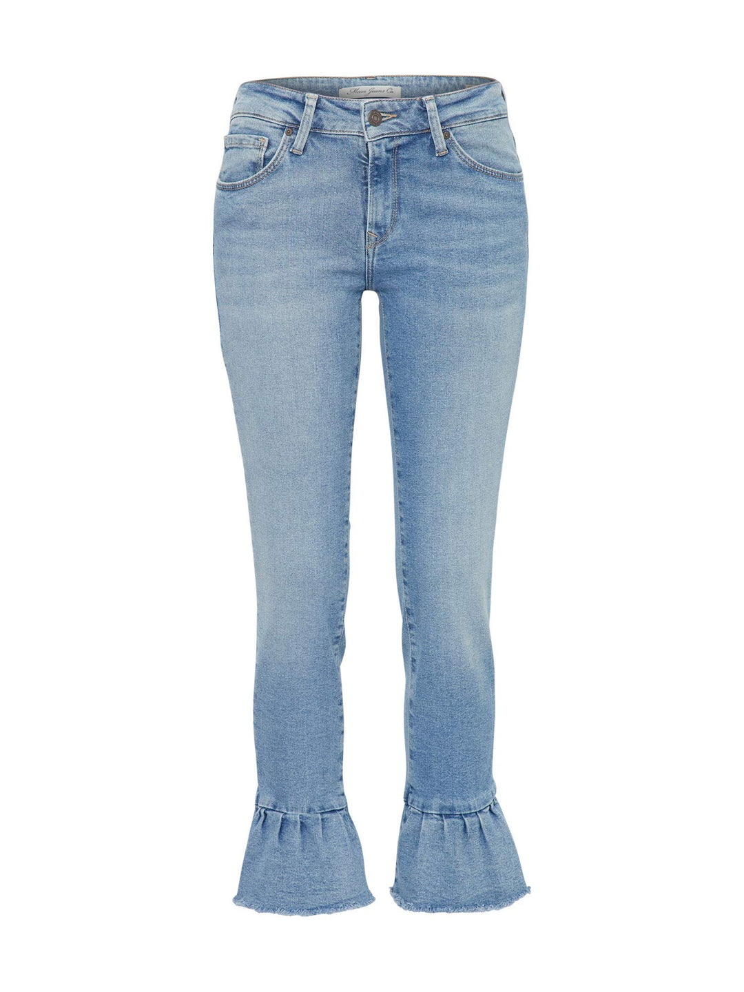 Mavi Damen Adriana Ankle Skinny Jeans, Blau (Mid Frill Denim 24886), W27