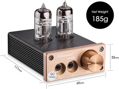 Nobsound HiFi Mini Valve Tube Headphone Amplifier Stereo amp Audio Kopfhörerverstärker