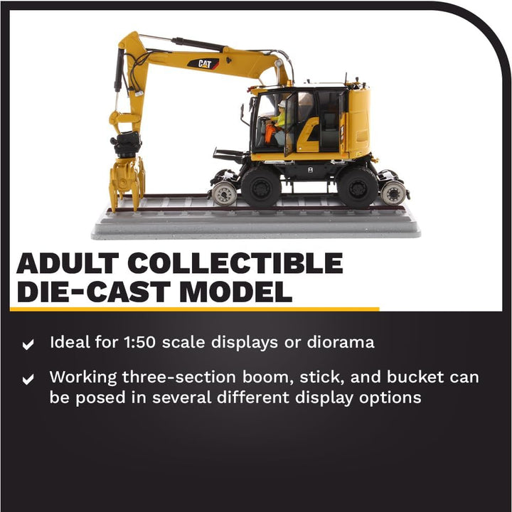 Diecast Masters - Cat M323F Zweiwegebagger, Highline Series, 1:50, ab 14 Jahren, Baustellenfahrzeug