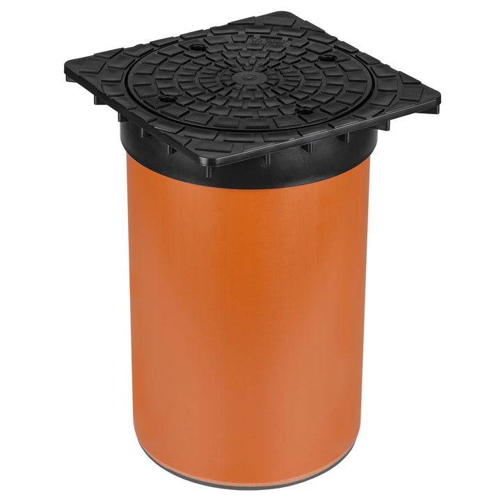 Kanaldeckel für Wellrohr Ø DN315 Schachtabdeckung Schachtdeckel Kontrollschacht Schwarz für Wellrohr
