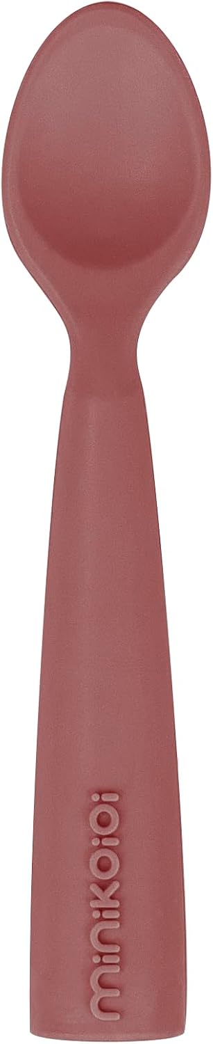 MinikOiOi BLW Set I - Samt Rose 101070053 Silikon Fütterungsset Kirsche, Kirsche