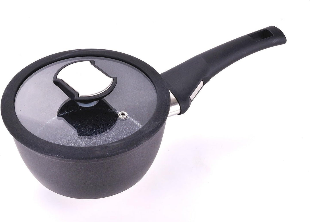 Berndes Balance Induction Stieltopf Enduro, 16 cm, Induktion, Mini-Topf extrem Kratzfest, Guss-Optik