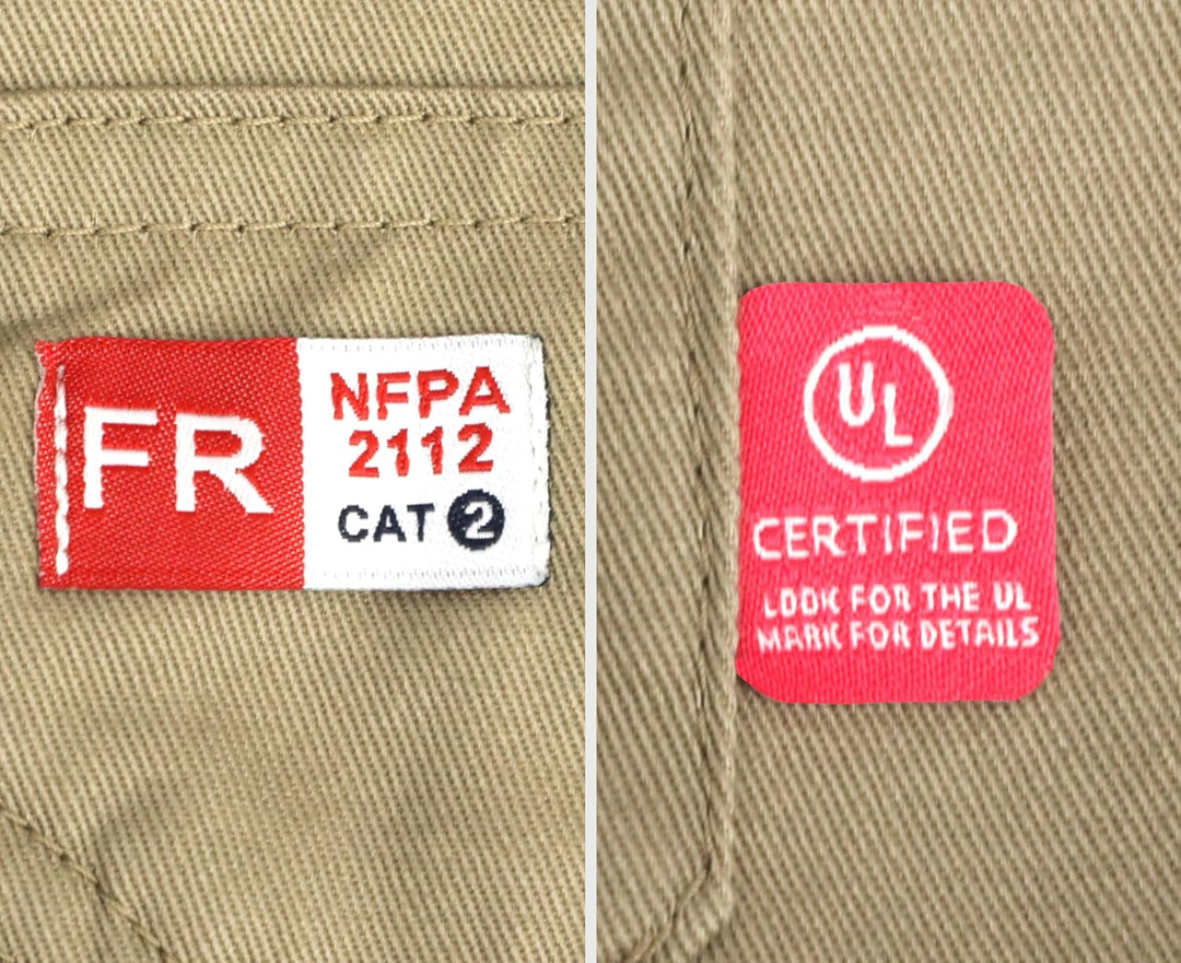TICOMELA FR Hemden für Herren, flammhemmendes Shirt CAT2, leichtes 184 g. feuerhemmendes Schweisshem