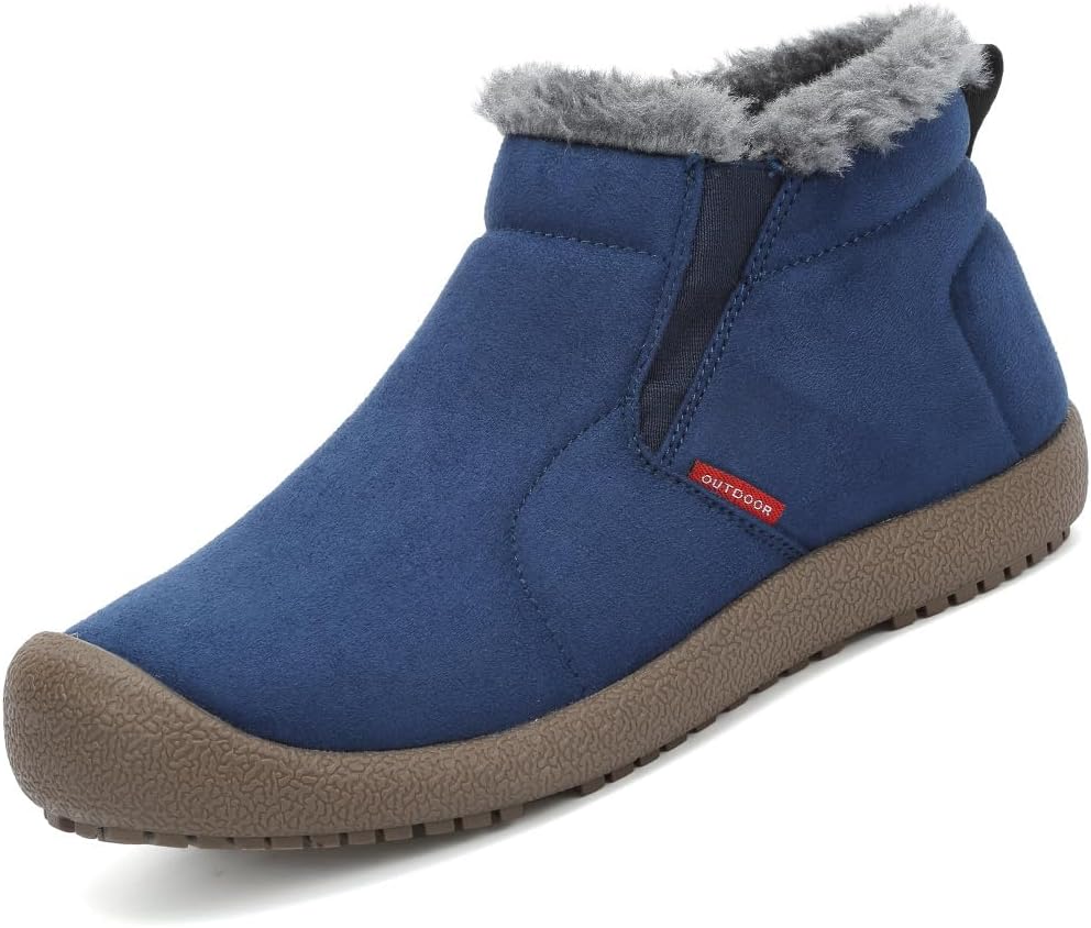 VTASQ Winterstiefel Herren Winterschuhe Gefüttert Warme Schneestiefel Outdoor rutschfest Kurzschaft