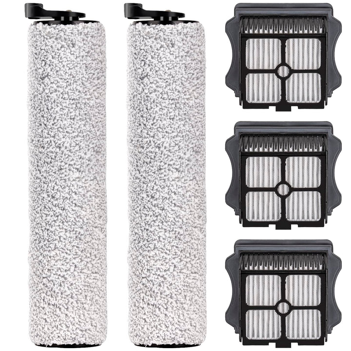 (5 Stück) Ersatz-Bürstenrollen und HEPA-Filter, Kompatibel Mit Tineco Floor One S3/ iFloor 3 Akku-Na
