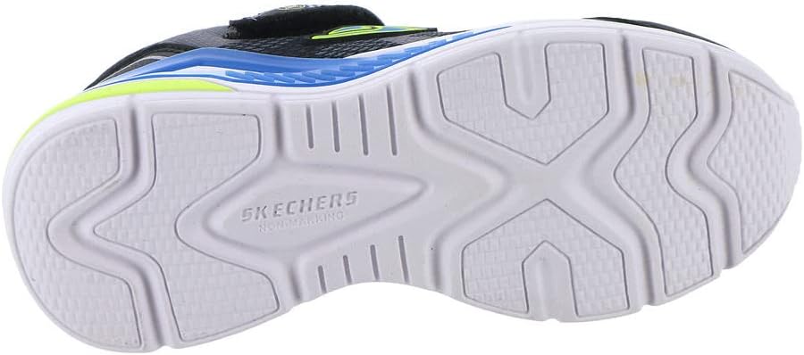 Skechers Jungen 401660l Bkyb Sneaker 30 EU Black Charcoal Textile Yellow Blue Trim, 30 EU Black Char