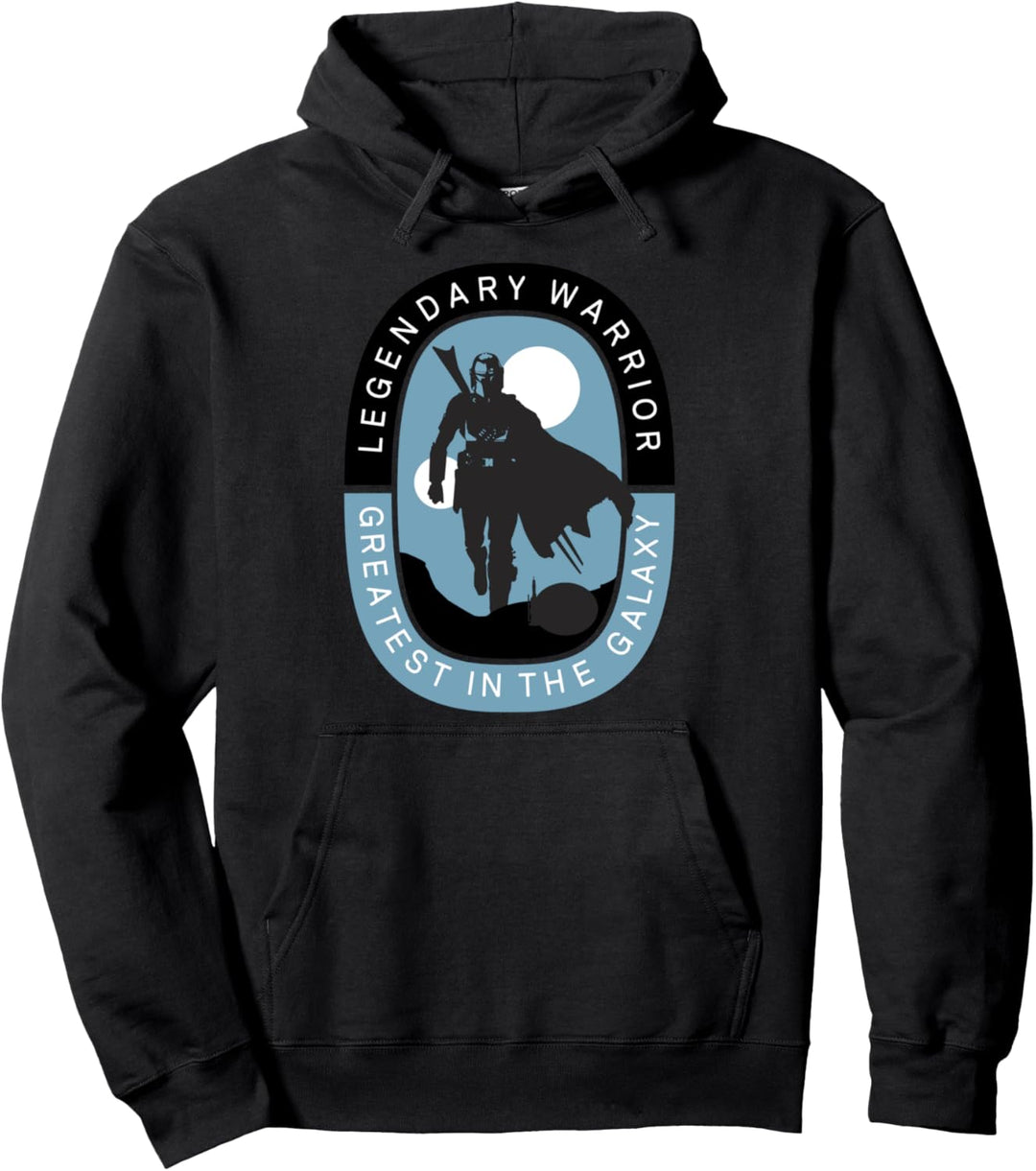 Star Wars The Mandalorian Legendary Warrior Portrait Pullover Hoodie