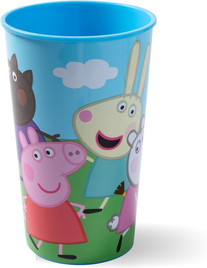 Peppa Wutz Kindergeschirr Set 3-teilig - Frühstücksset mit Teller, Schale und Becher - Kindergeschir