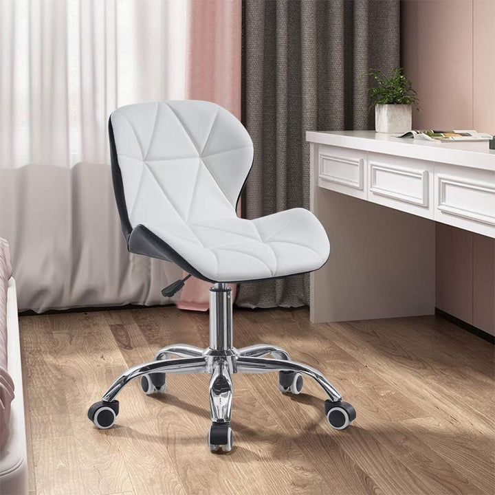 TUKAILAI Bürostuhl Ergonomisch aus Kunstleder, Verstellbar Drehstuhl mit Höhenverstellbar 360° Drehb