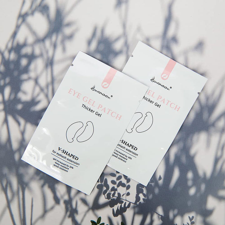 Lunamoon Augenpads für Wimpernverlängerung Pad 100Paar Wimpern Pads V-Shape | Wimpernverlängerung Au