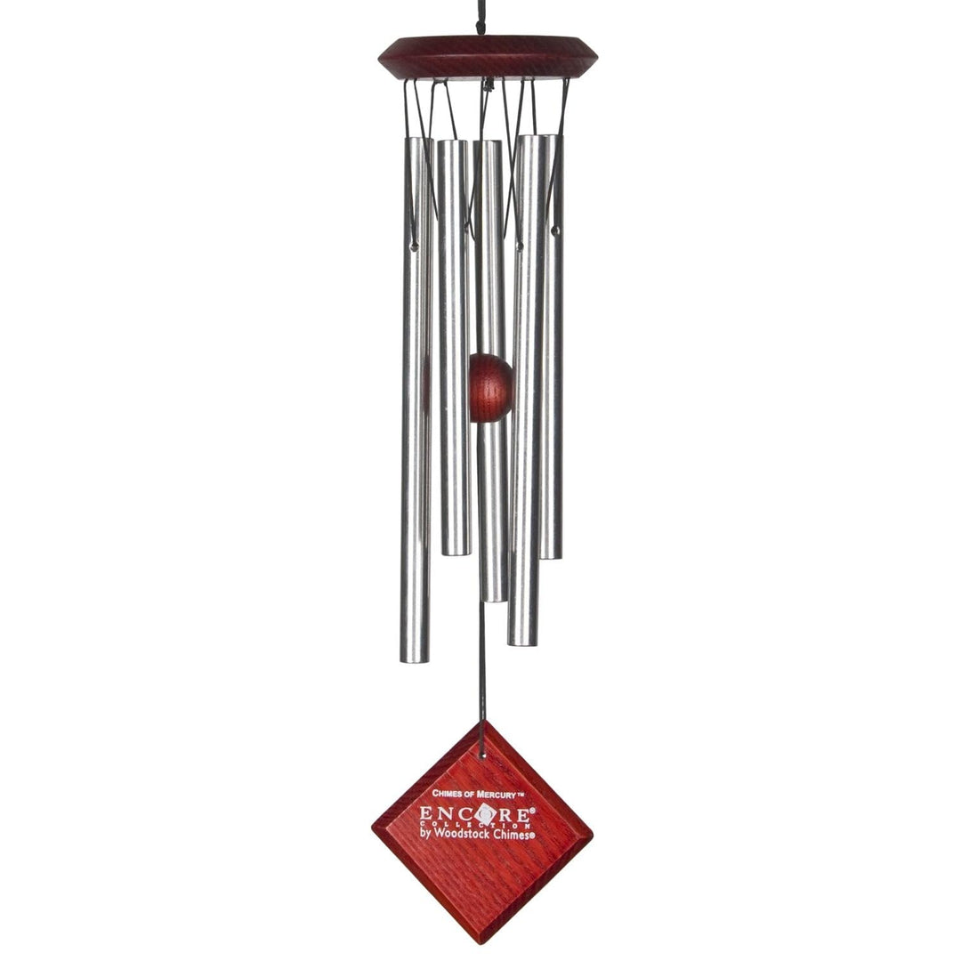 Woodstock Encore Collection Windspiel Chimes of Mercury, silber Silber / Schwarz 35,6 cm, Silber / S