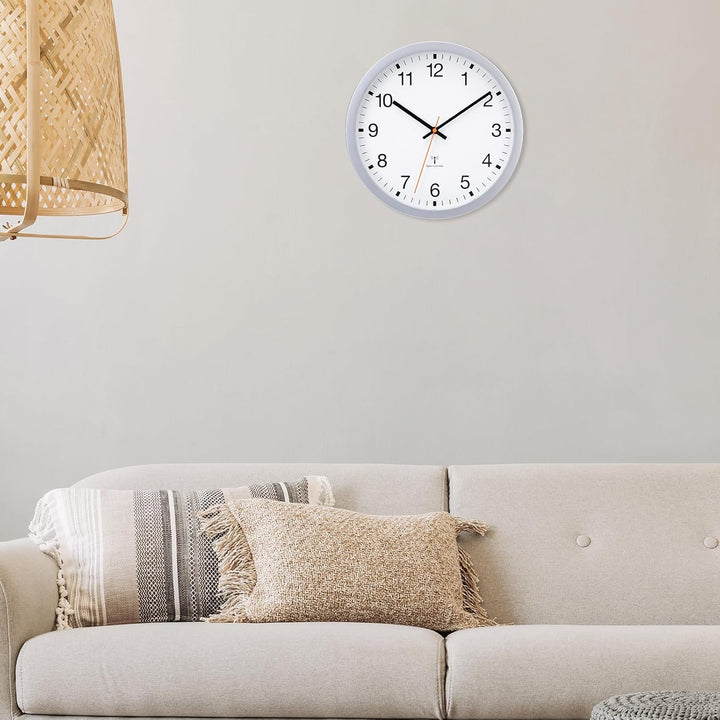 VIVILINEN Funkuhr Wand Lautlos Wanduhr Ohne Tickgeräusche Funkwanduhr Geräuschlos Nicht Tickend Mode
