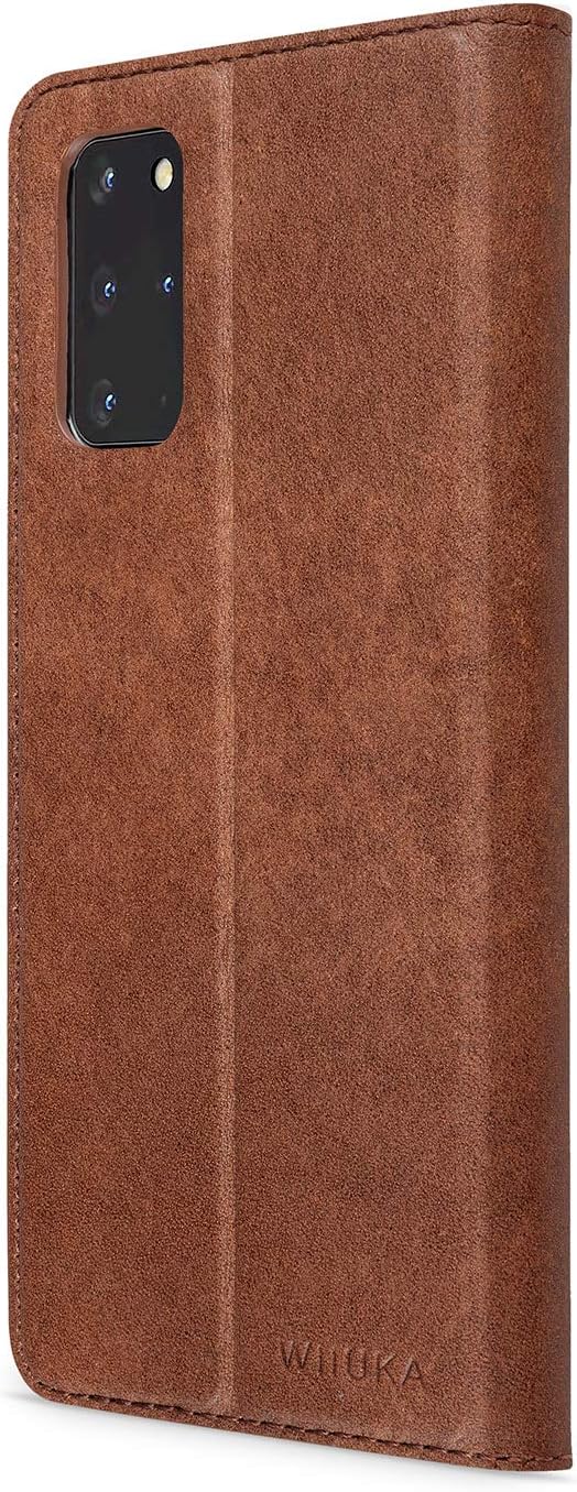 WIIUKA Echt Ledertasche - TRAVEL NATURE - Hülle für Samsung Galaxy S20+ PLUS, ITALIENISCHES Leder, V